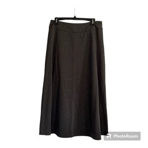 Croft & Barrow Grey Midi Skirt